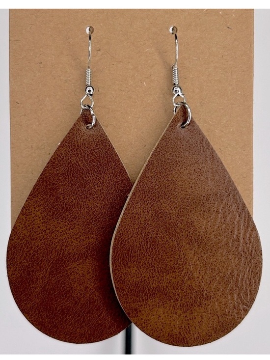 Handmade Jewelry - Faux Leather Dangle Earrings  Fashion Jewelry